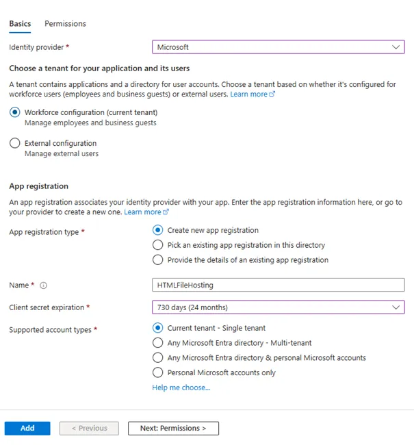 App Registration