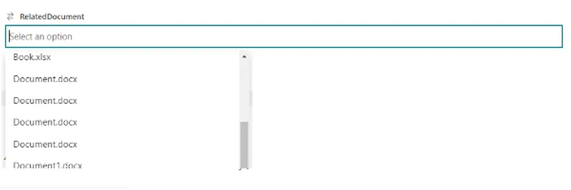 Quick Tipp: Mit einem Lookup auf den Dokumentennamen verweisen