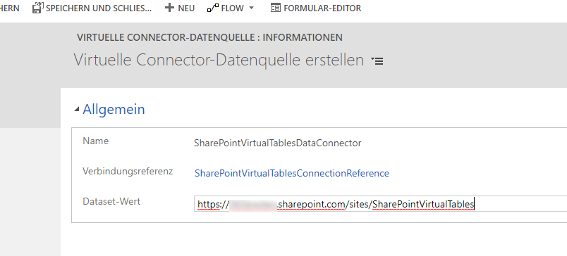 8 Virtual Connector Data Provider Config