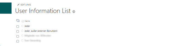 Die versteckte SharePoint Benutzerinformationsliste