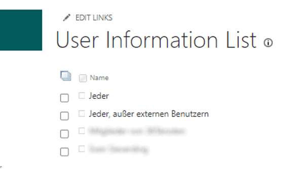 Die versteckte SharePoint Benutzerinformationsliste